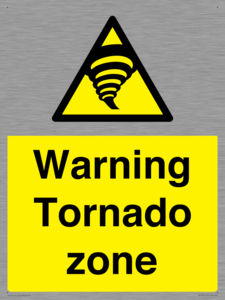 Warning Tornado zone